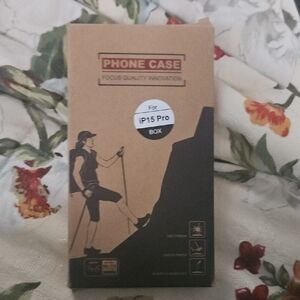 Black Phone Case for iP15 Pro